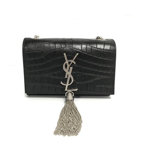 ysl handbag black|ysl black bag with tassel.